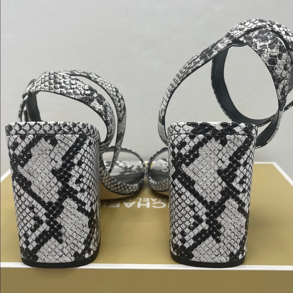 Michael Kors MERRIAM BLOCK HEEL
LEATHER
40S5MMHS1E Aluminum High Heels Snakeskin - Picture 13 of 16